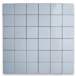 2x2 Thassos White Honed Marble Mosaic 